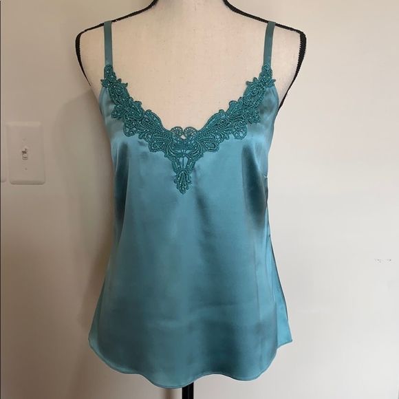 Apt. 9 Tops - Apt 9 silk top medium aquamarine